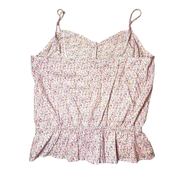 Tommy Hilfiger Floral Spaghetti Strap Top 100% Cotton - Picture 6 of 7